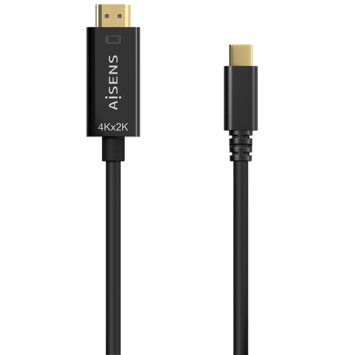 Aisens Cable Conversor USB-C a HDMI 4K@30Hz, 1.8m, Negro